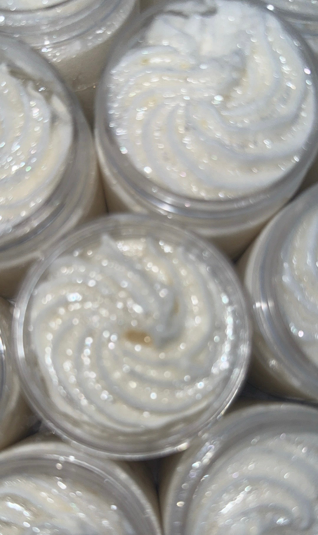 Marshmallow Body Butter met veel shimmer/glitters
